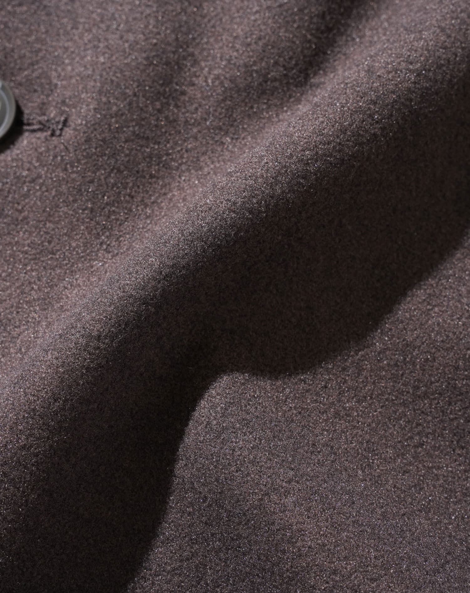 テックメルトンフード付きストレッチロングコート