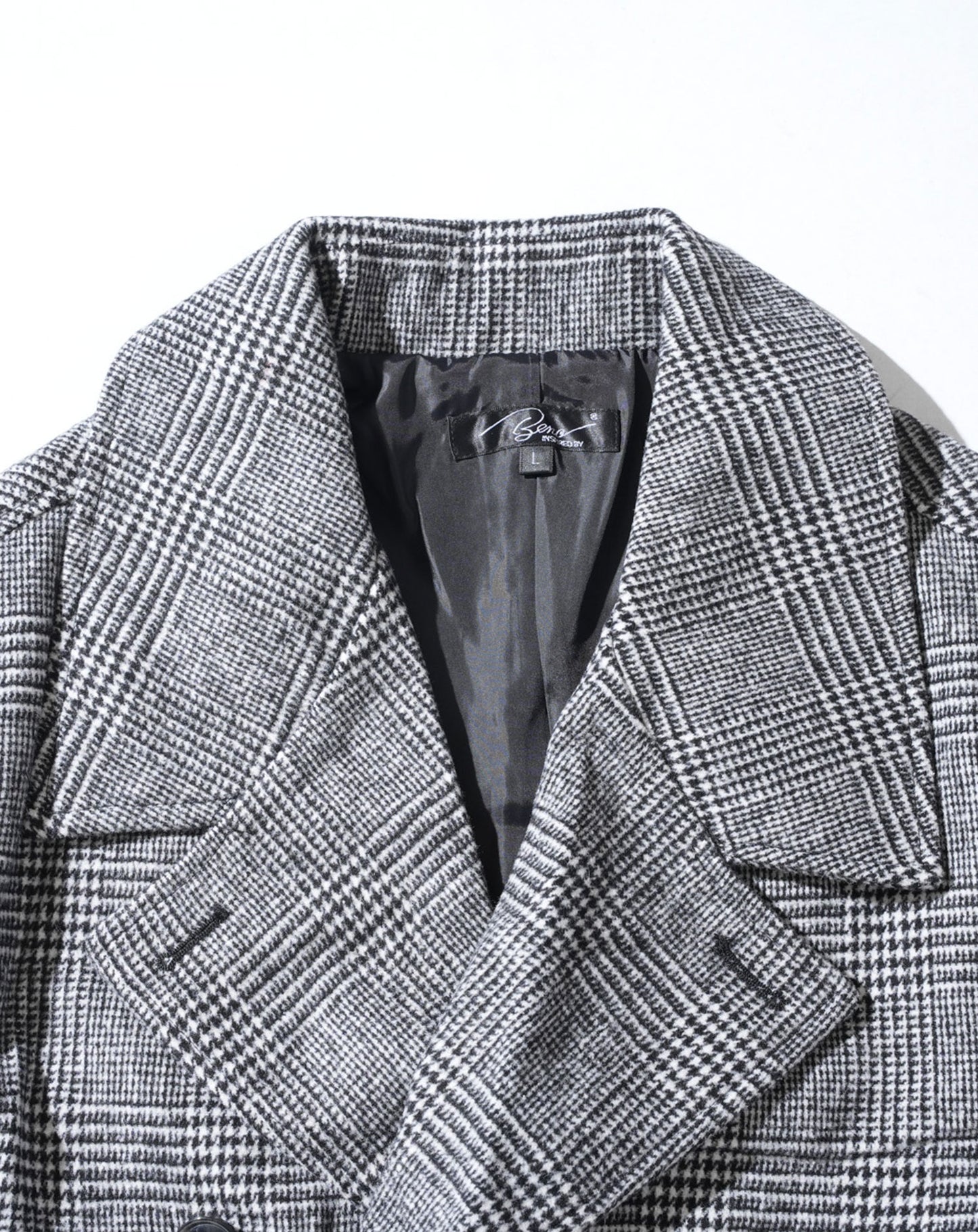 ウール混ベルト付Pコート