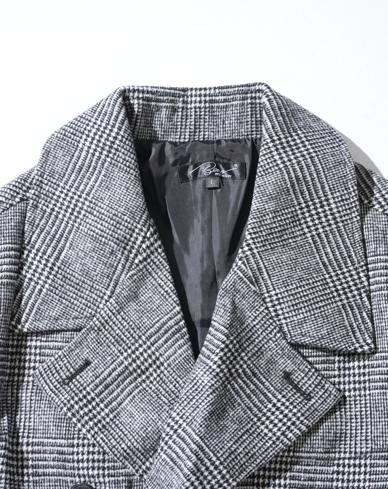 ウール混ベルト付Pコート