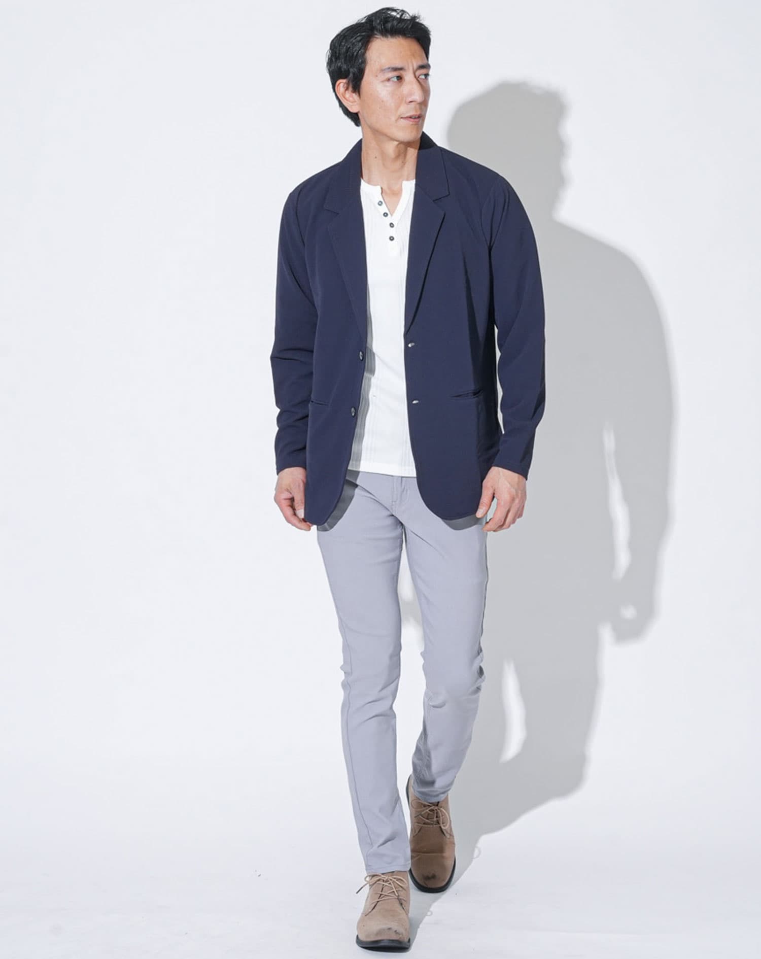 冷感速乾ストレッチカットテーラードジャケット