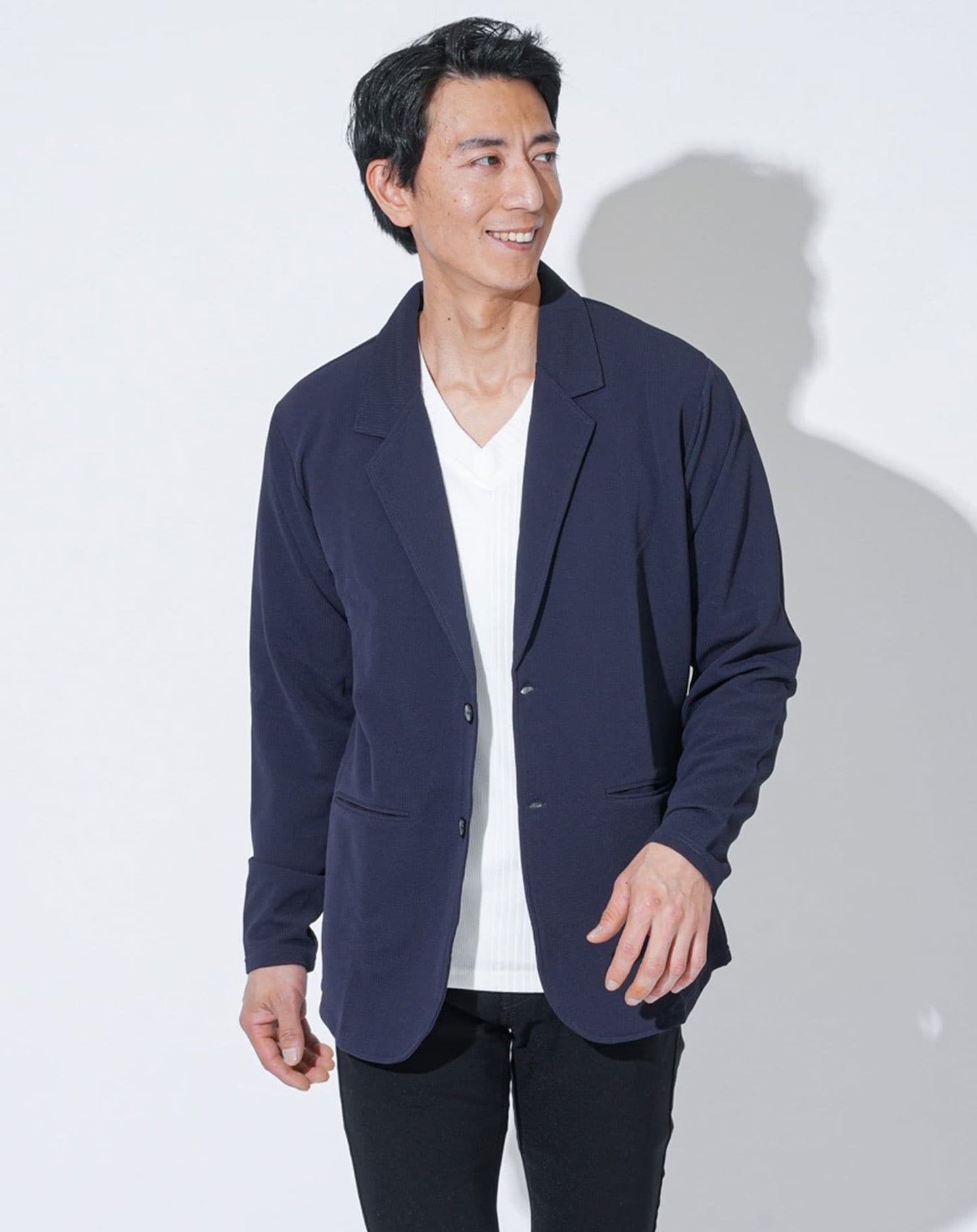 冷感速乾ストレッチカットテーラードジャケット