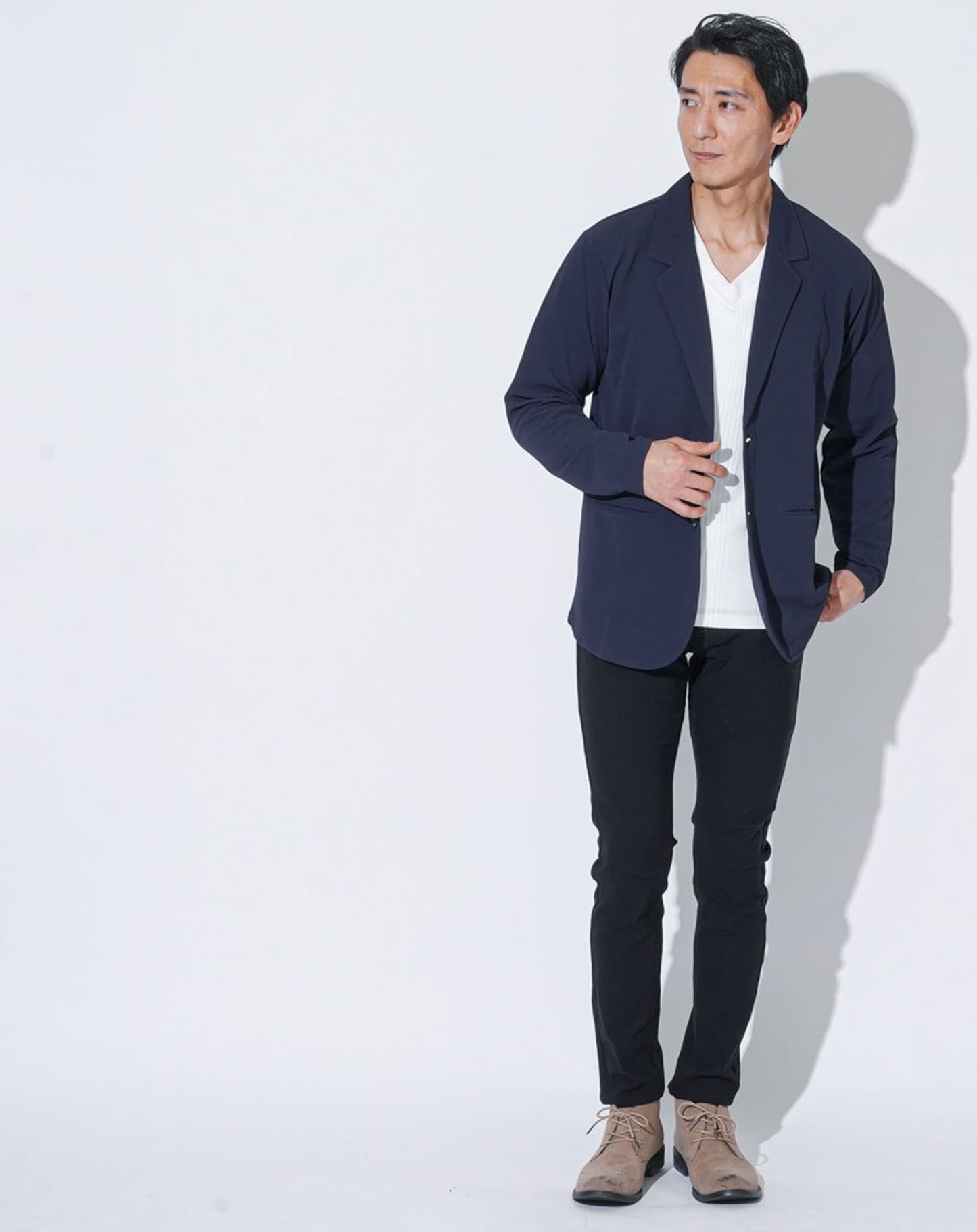 冷感速乾ストレッチカットテーラードジャケット