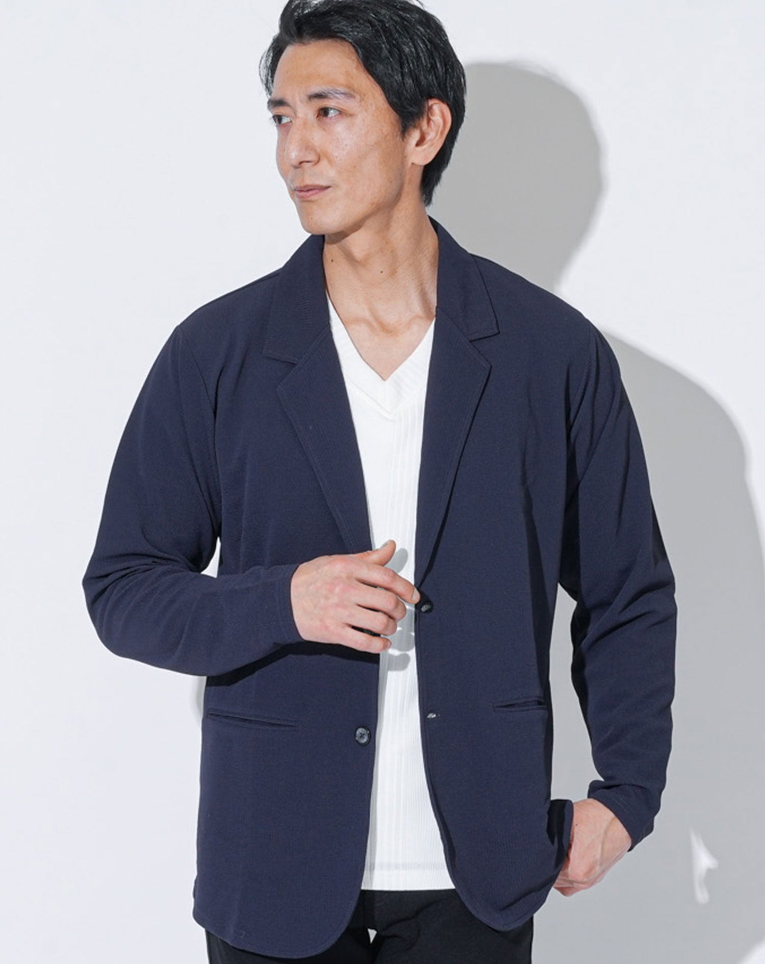 冷感速乾ストレッチカットテーラードジャケット
