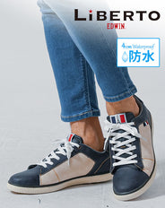 LiBERTO EDWIN(リベルトエドウィン)撥水加工PUレザーローカットスニーカー
