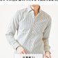 ストライプデザインブロード長袖シャツ