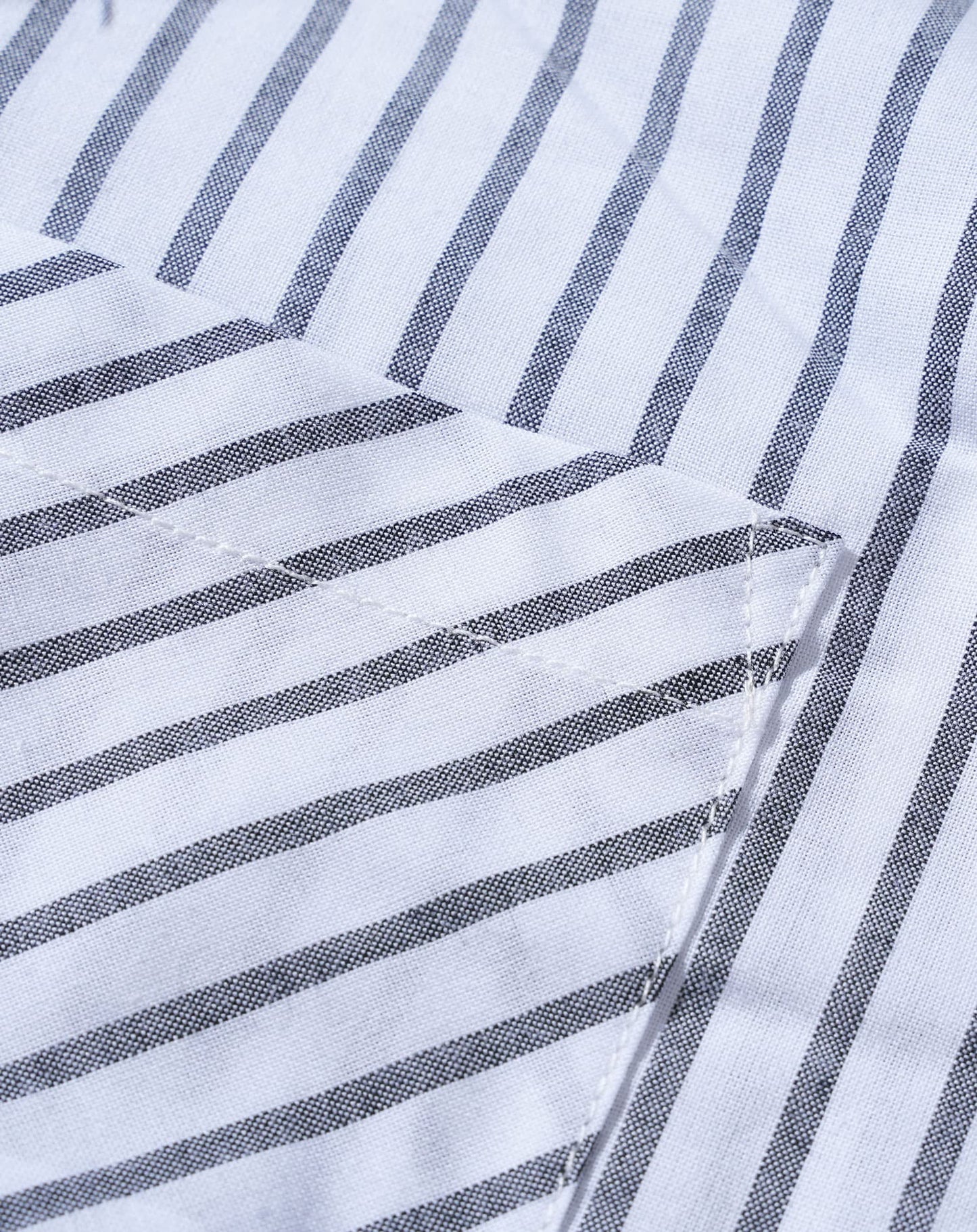 ストライプデザインブロード長袖シャツ