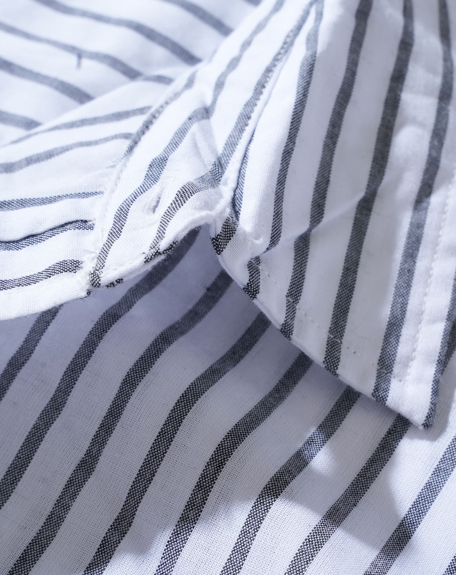 ストライプデザインブロード長袖シャツ