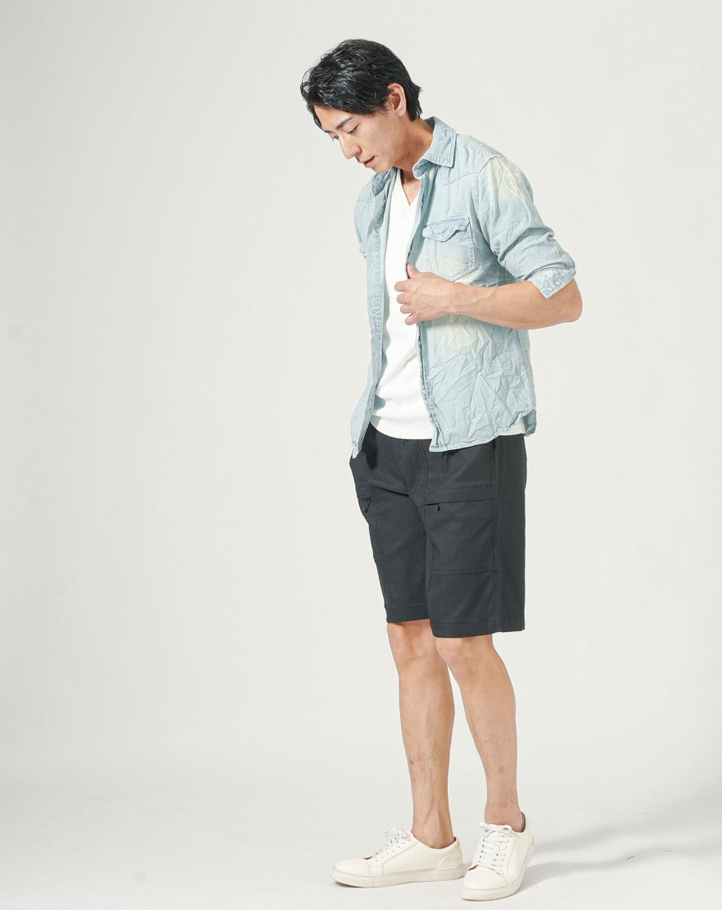 ブラック　H183cmW63kg 着用サイズ:Ｌ