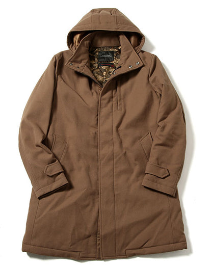 【キャンセル在庫SALE価格】「nano universe」テックフライフード付きメルトンフードロングコート