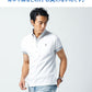消臭機能付きドライ鹿の子素材切り替え半袖ポロシャツ