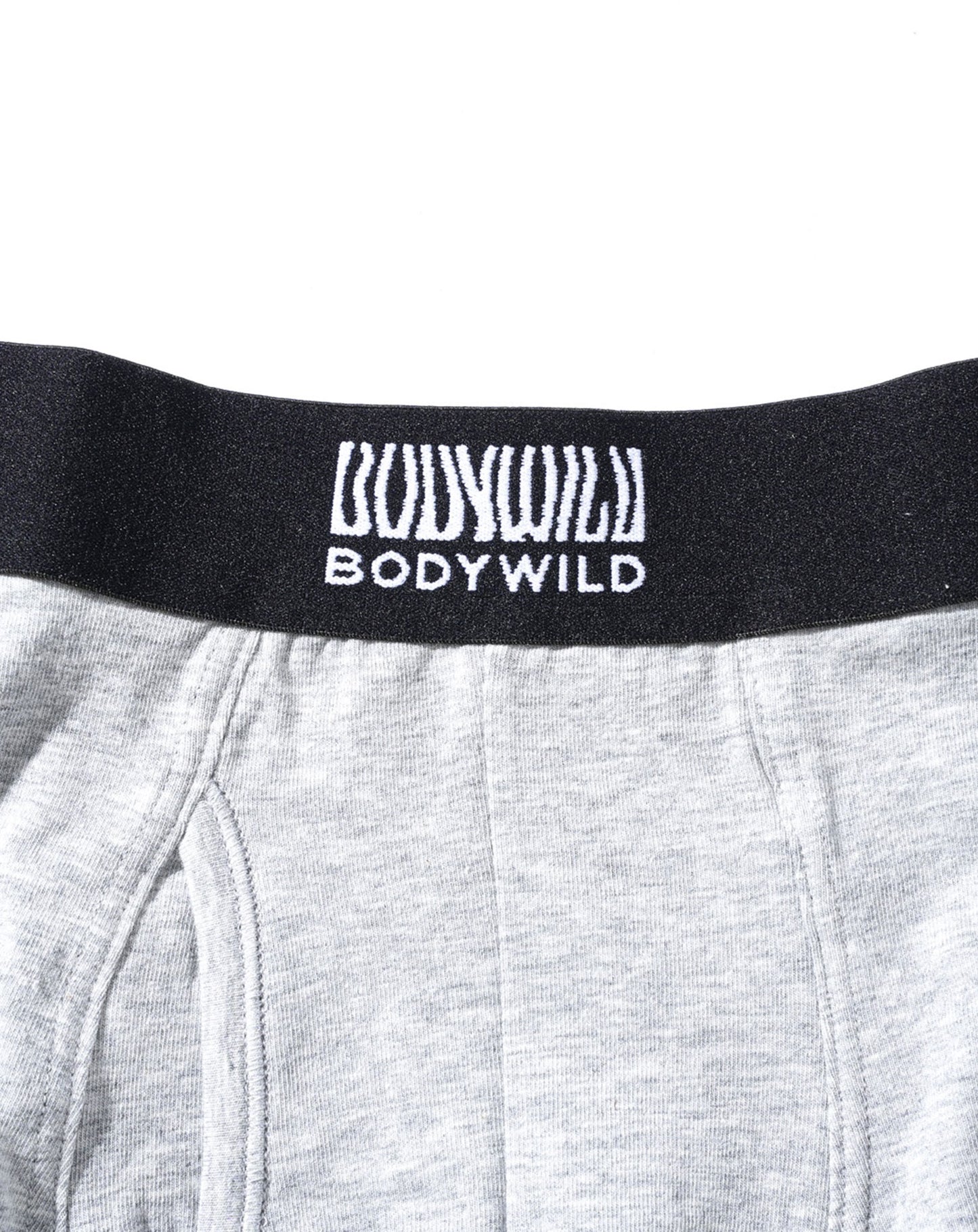 BODYWILD（ボディワイルド）オーガニックコットンロゴ入りボクサーパンツ 前開きタイプ