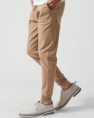 接触冷感スーパーストレッチスキニーテーパードイージーチノパンツ