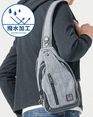 撥水加工斜めがけコンパクトボディバッグ