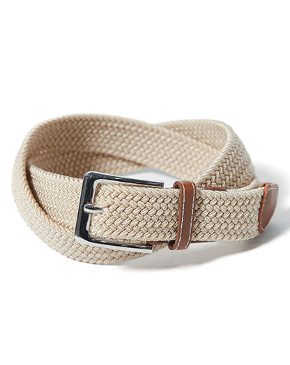 ゴム編み込みメッシュストレッチベルト