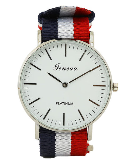 「セール商品」トリコロールデザインウォッチ