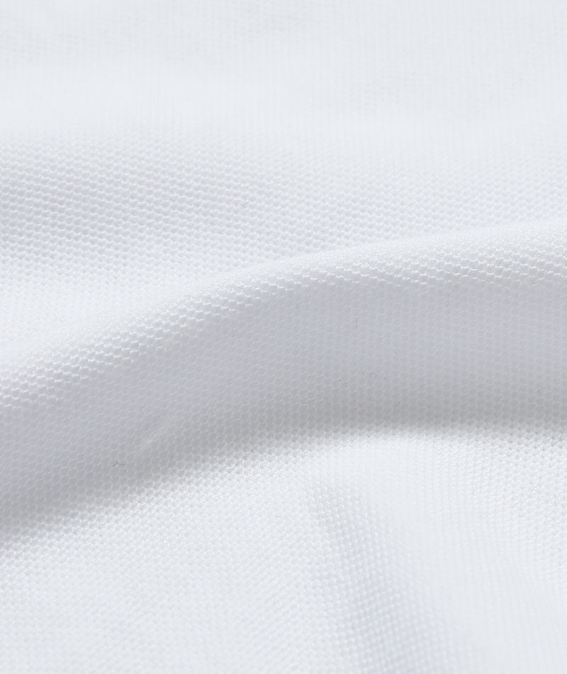 吸汗速乾・消臭機能付きトリコロールデザイン半袖ポロシャツ