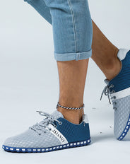 切り替えデザインメッシュスニーカー