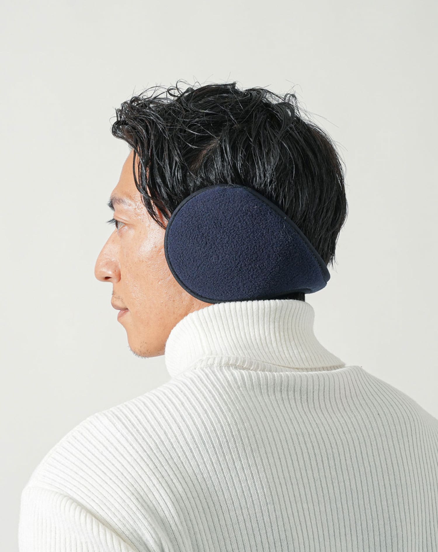 暖かい素材裏ボア素材フリースイヤーマフラー 耳当て イヤーマフラー