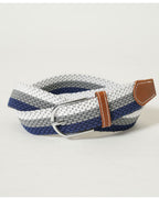 編み込み本革ベルト