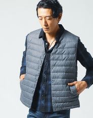 Vネック中綿ベスト