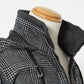 ニットフリース素材ジップデザインフード付きジャケット