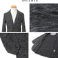 リップル杢デザイン７分袖テーラードジャケット
