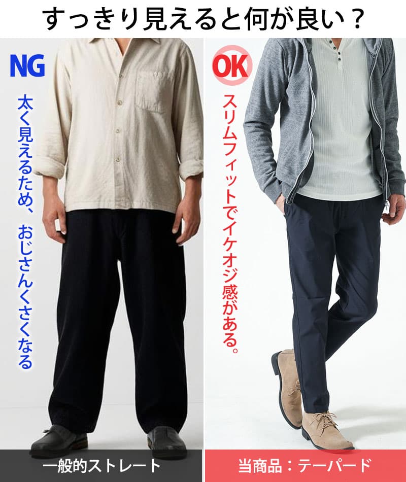 ストレッチ加工きちんと見えレギュラーチノパン