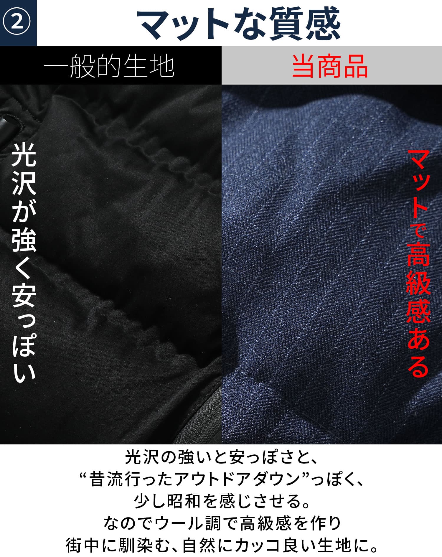 スリムフィットフード付きダウンジャケット