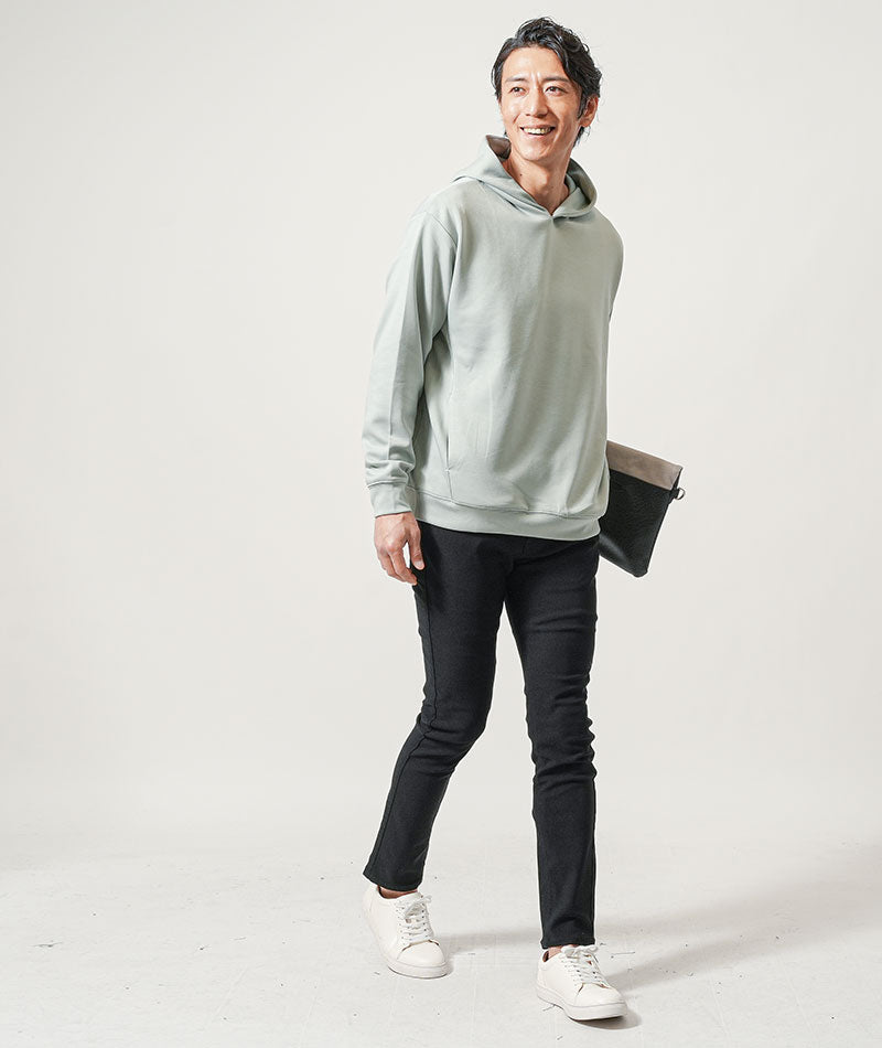 抗菌防臭長袖パーカー メンズ 厚手フード付 ｜ メンズファッション通販