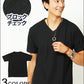 ブロックチェックデザイン半袖ⅤネックＴシャツ