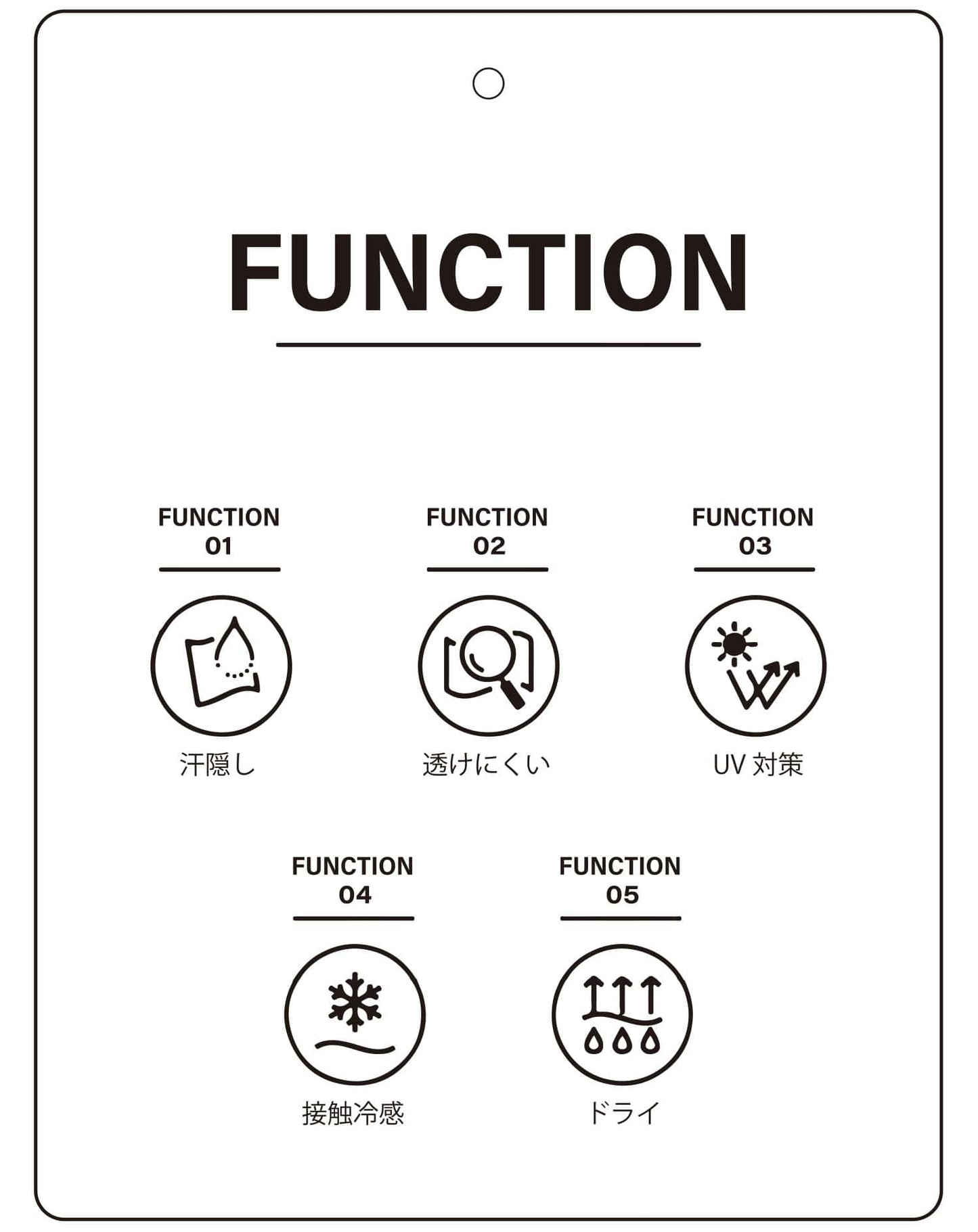 ジャケットのインナー専用　接触冷感・汗染み軽減半袖Tシャツ