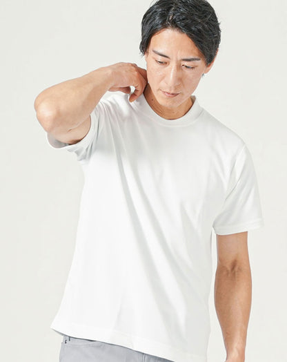 ジャケットのインナー専用　接触冷感・汗染み軽減半袖Tシャツ