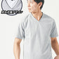 フェイクレイヤードジャガード半袖VネックTシャツ
