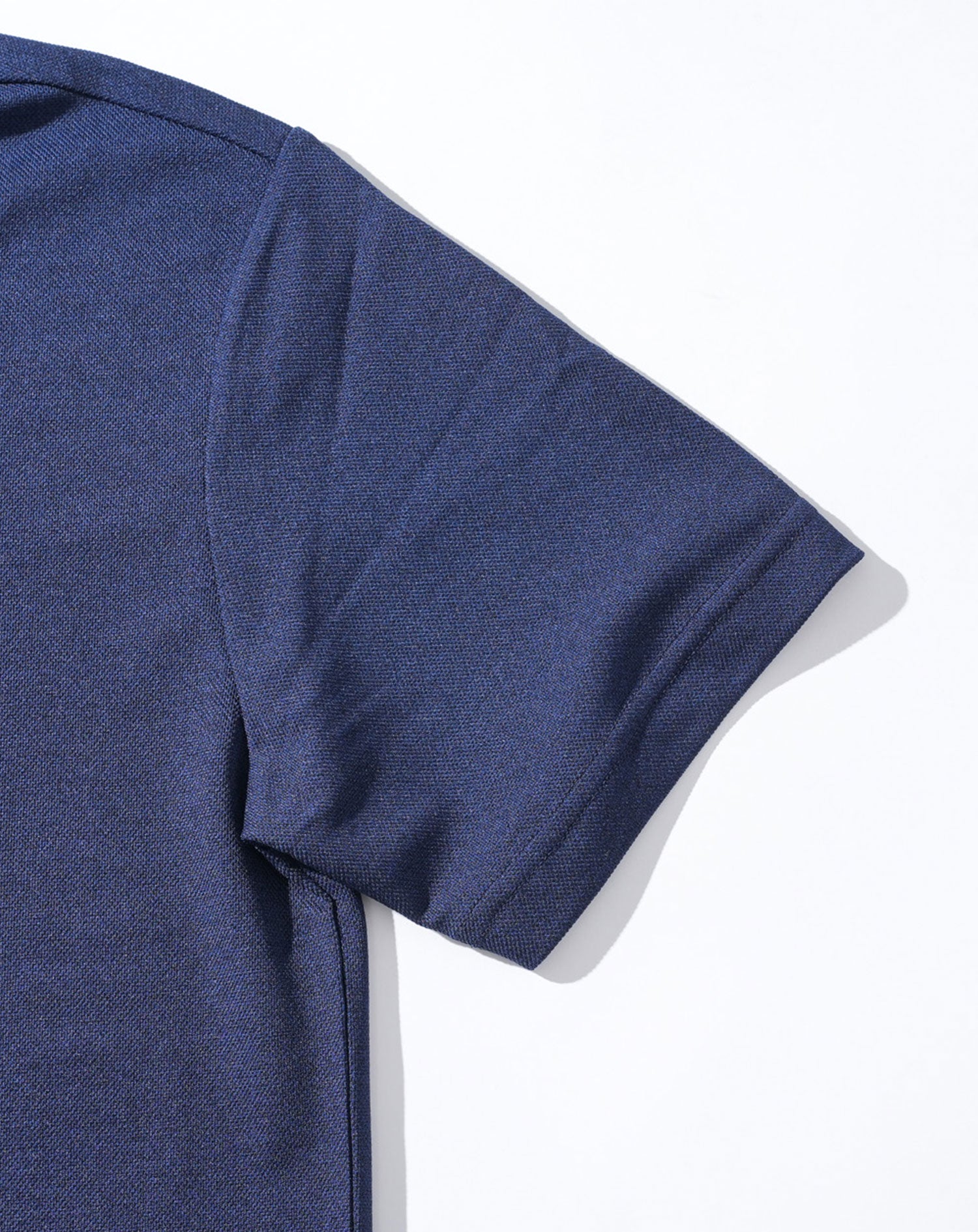 フェイクレイヤード鹿の子半袖ポロシャツ