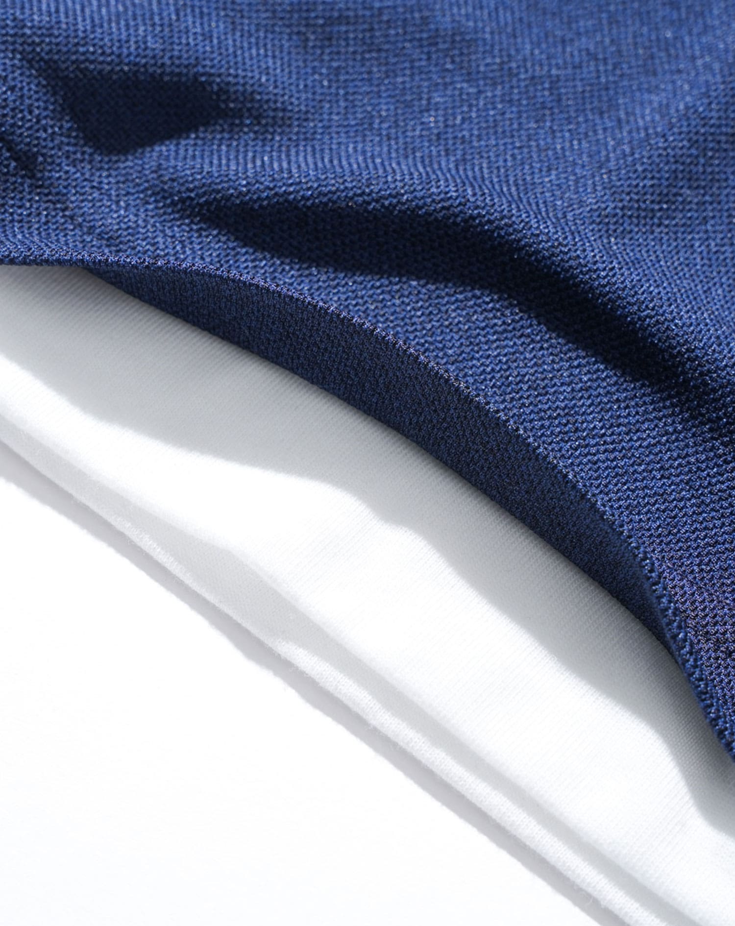 フェイクレイヤード鹿の子半袖ポロシャツ