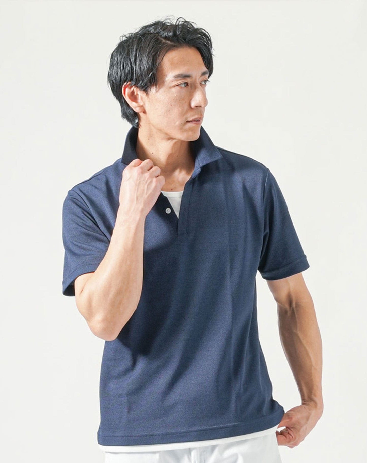 ネイビー　H183cmW63kg 着用サイズ:Ｌ