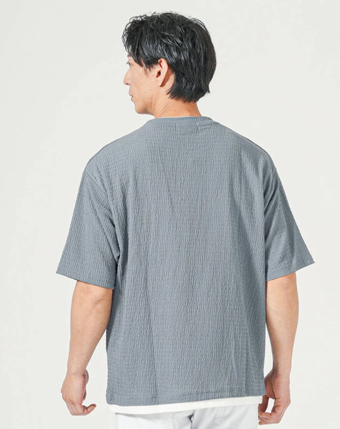 ブルーグレー　H183cmW63kg 着用サイズ:Ｌ
