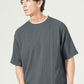 楊柳ストレッチフェイクレイヤードオーバーサイズ半袖Tシャツ