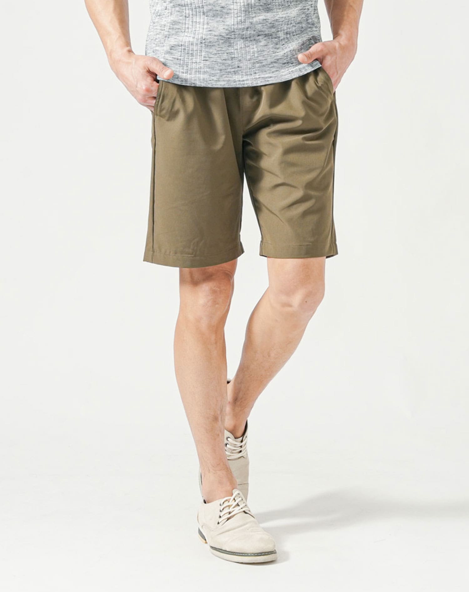 169 新品タグ付 PGG メンズ ストレッチ ハーフパンツ ショートパンツ 3 ハーフパンツ ショートパンツ イージー[品番：XV000018488