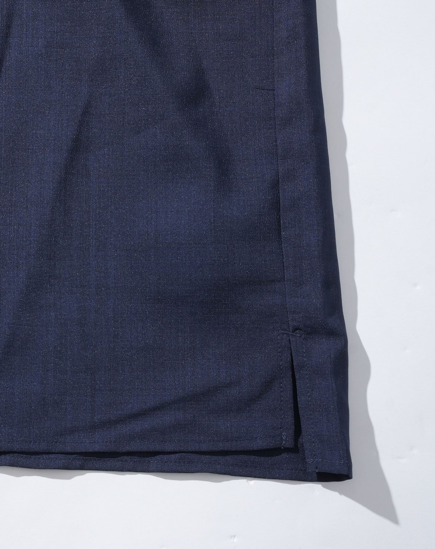 リネンライク半袖オープンカラー開襟シャツ