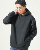 ゆったり長袖プルオーバーパーカー