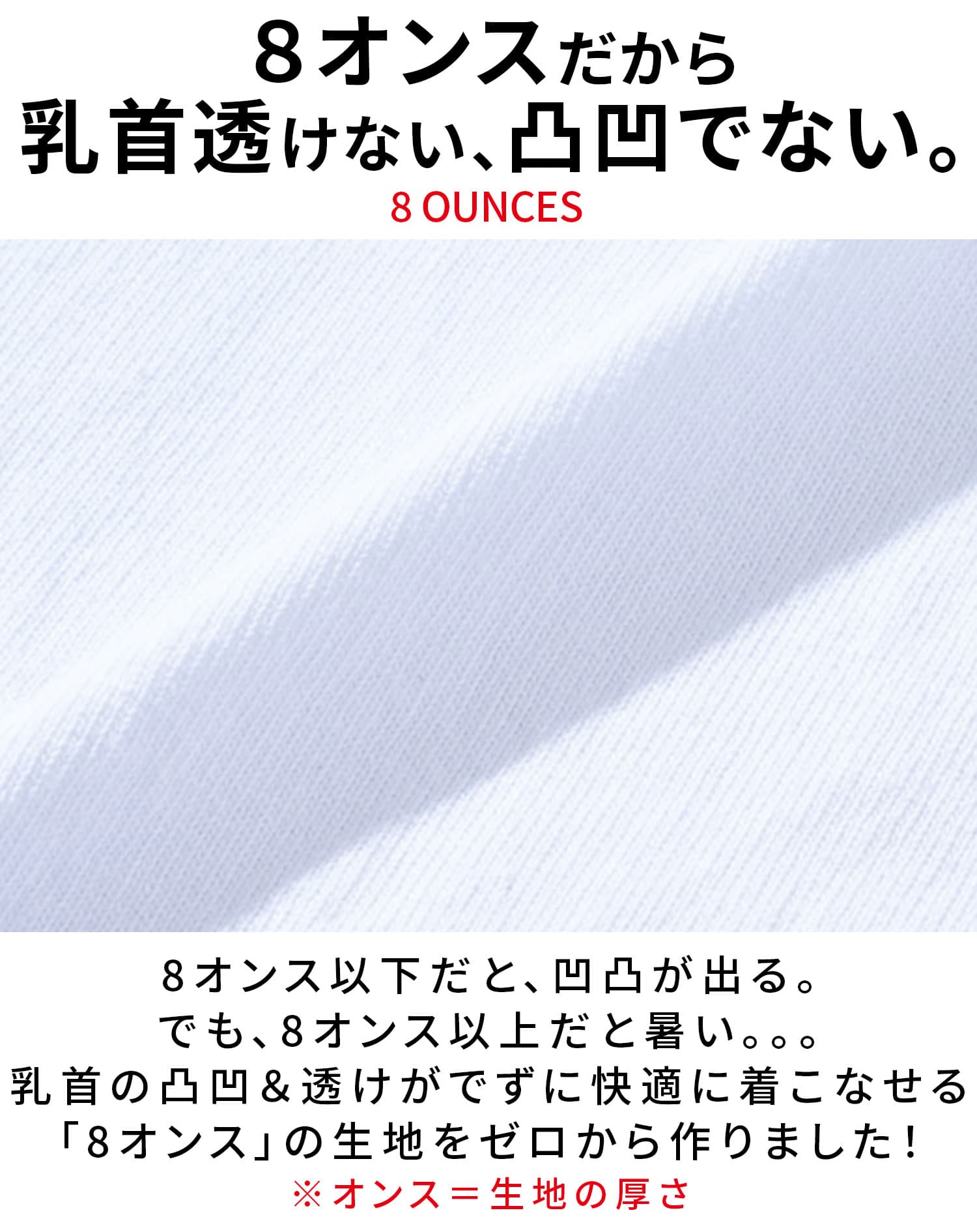 厚手生地Vネック・クルーネック半袖無地Tシャツ