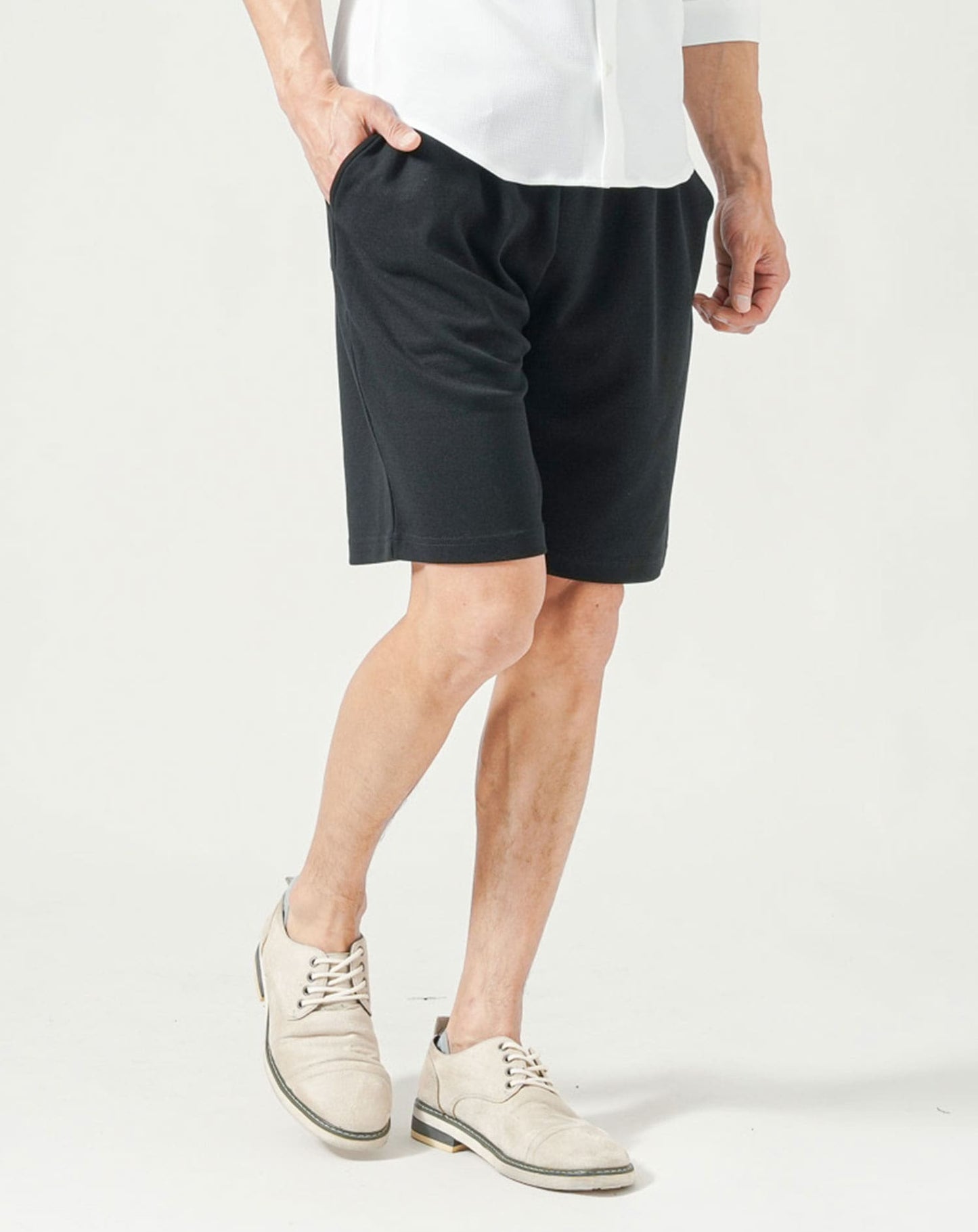 接触冷感テトロンストレッチハーフパンツ