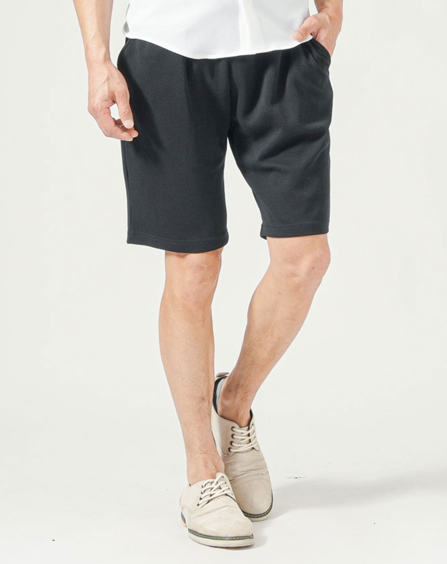 接触冷感テトロンストレッチハーフパンツ