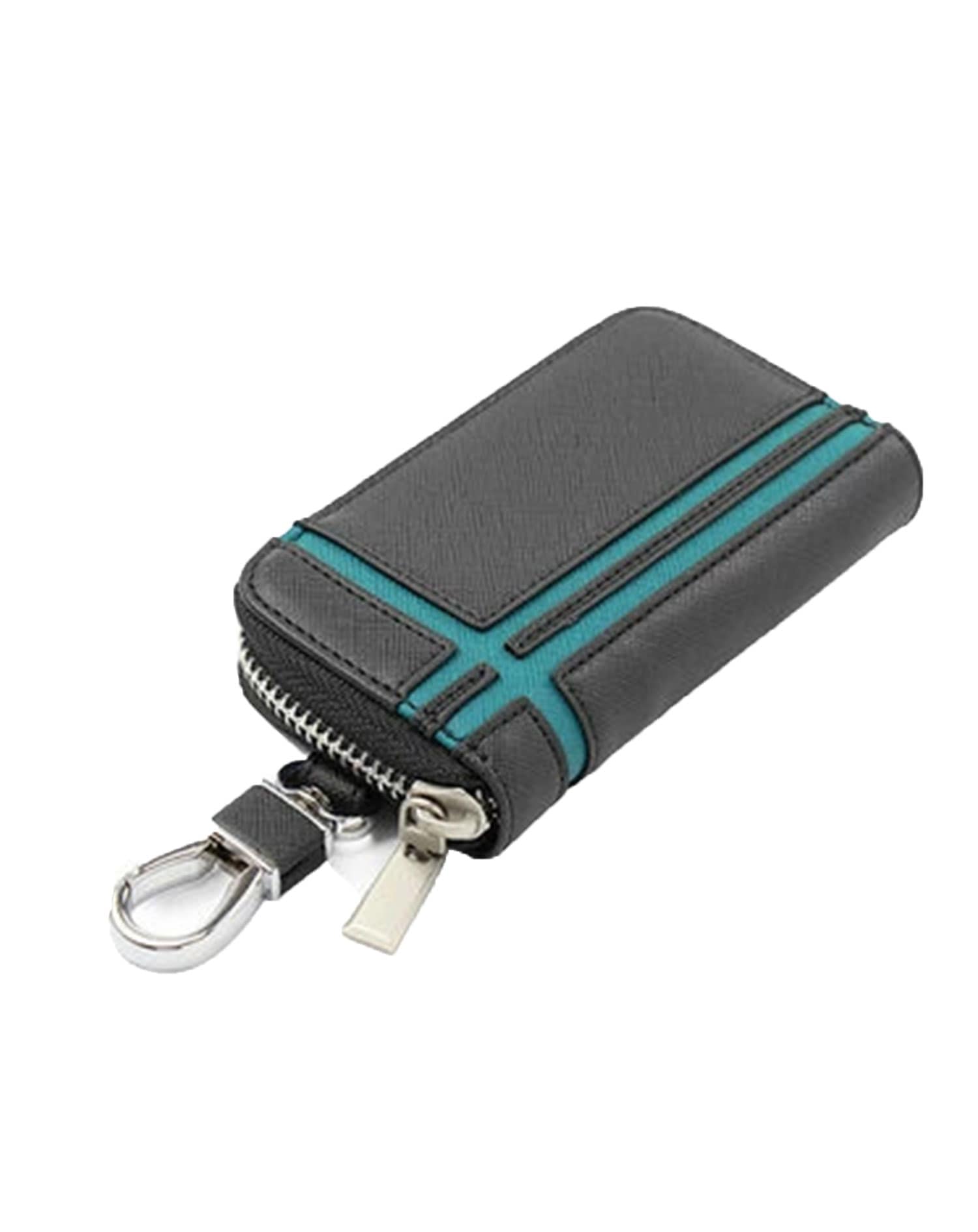 PUレザーライン入りキーケース