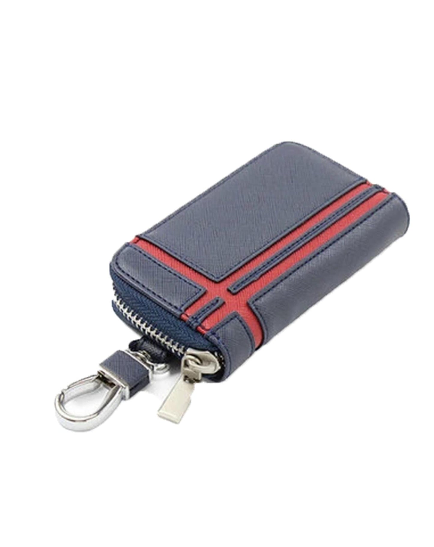 PUレザーライン入りキーケース