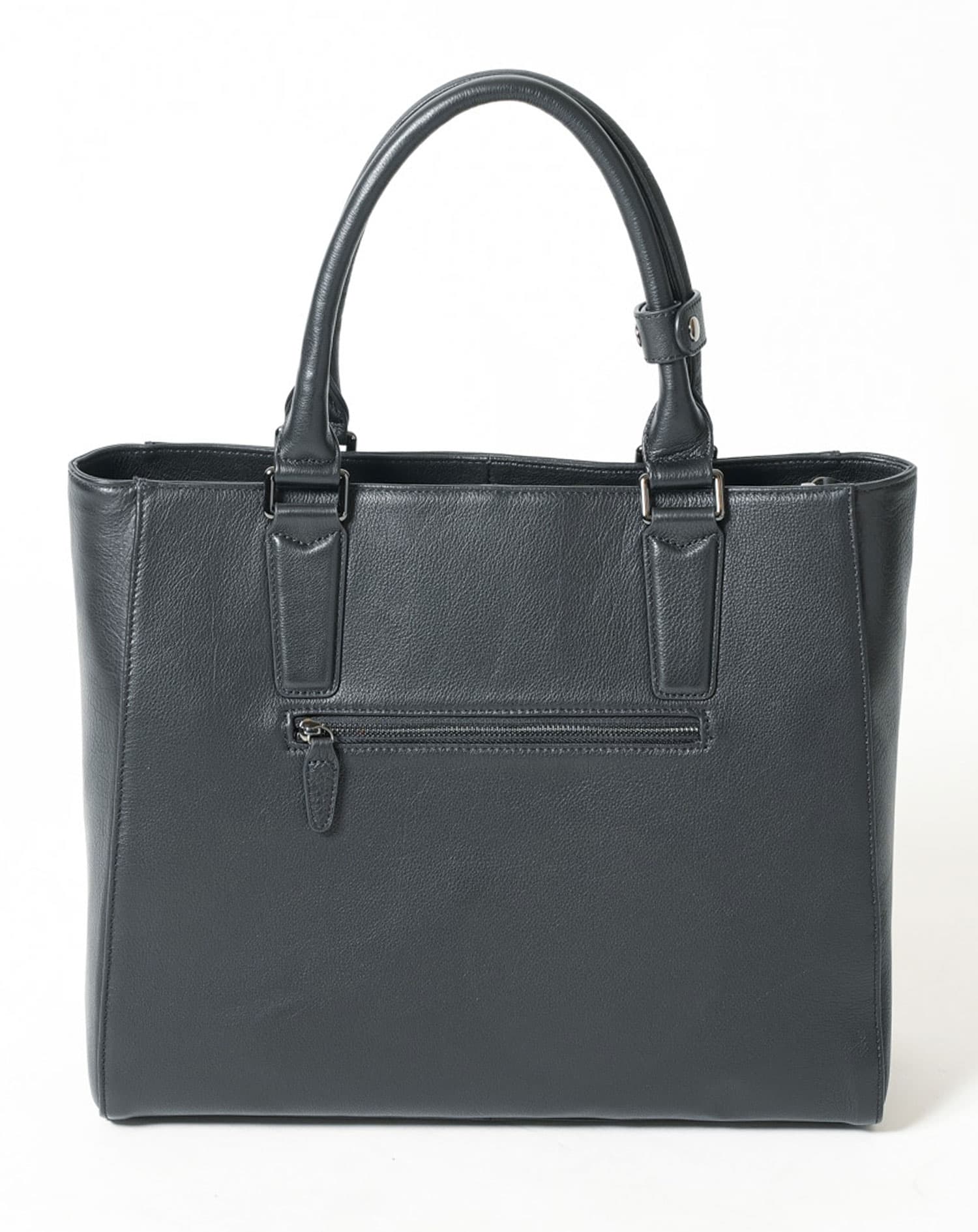 M549 キャサリンハムネット 新品本革 濃紺レザートートバッグ 定価24780 KATHARINE HAMNETT LONDON キャサリンハムネット トートバッグ