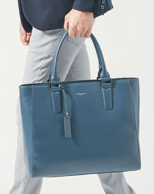 キャサリン ハムネット ロンドン(KATHARINE HAMNETT LONDON)シュリンクタイプレザーファスナー付きトートバッグ