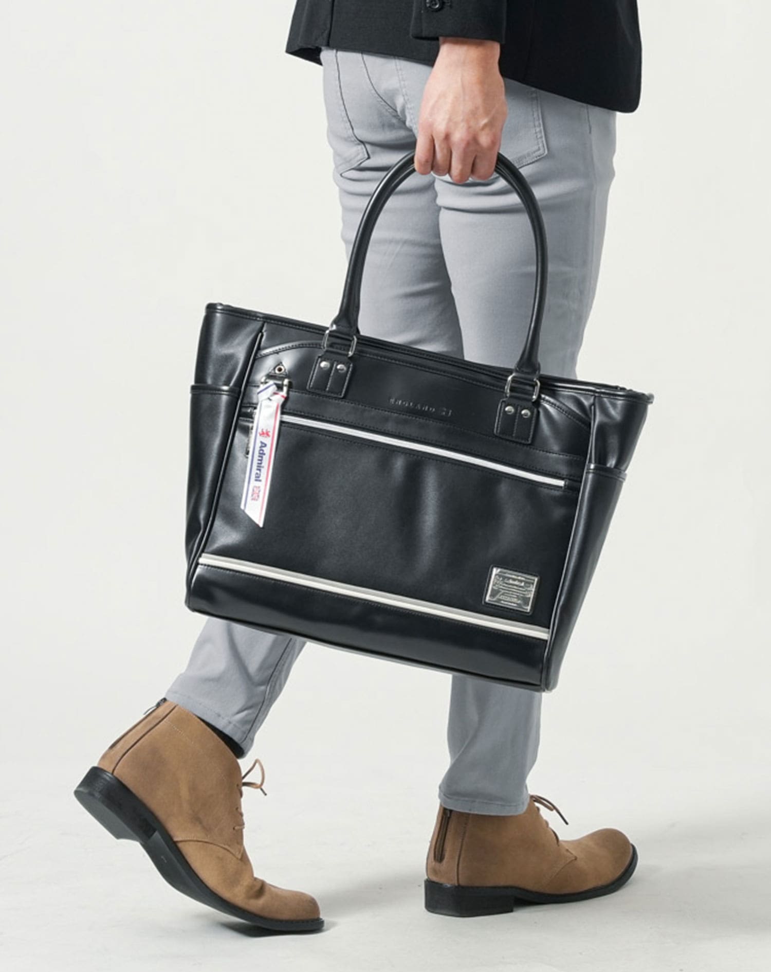 未使用級✨ アルマーニジーンズ トートバッグ ビジネスバッグ PUレザー ARMANI JEANS アルマーニ ジーンズ トートバッグ 922531 CC856