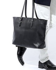 ビジネスカジュアルファスナー付きシンプルトートバッグ Biz